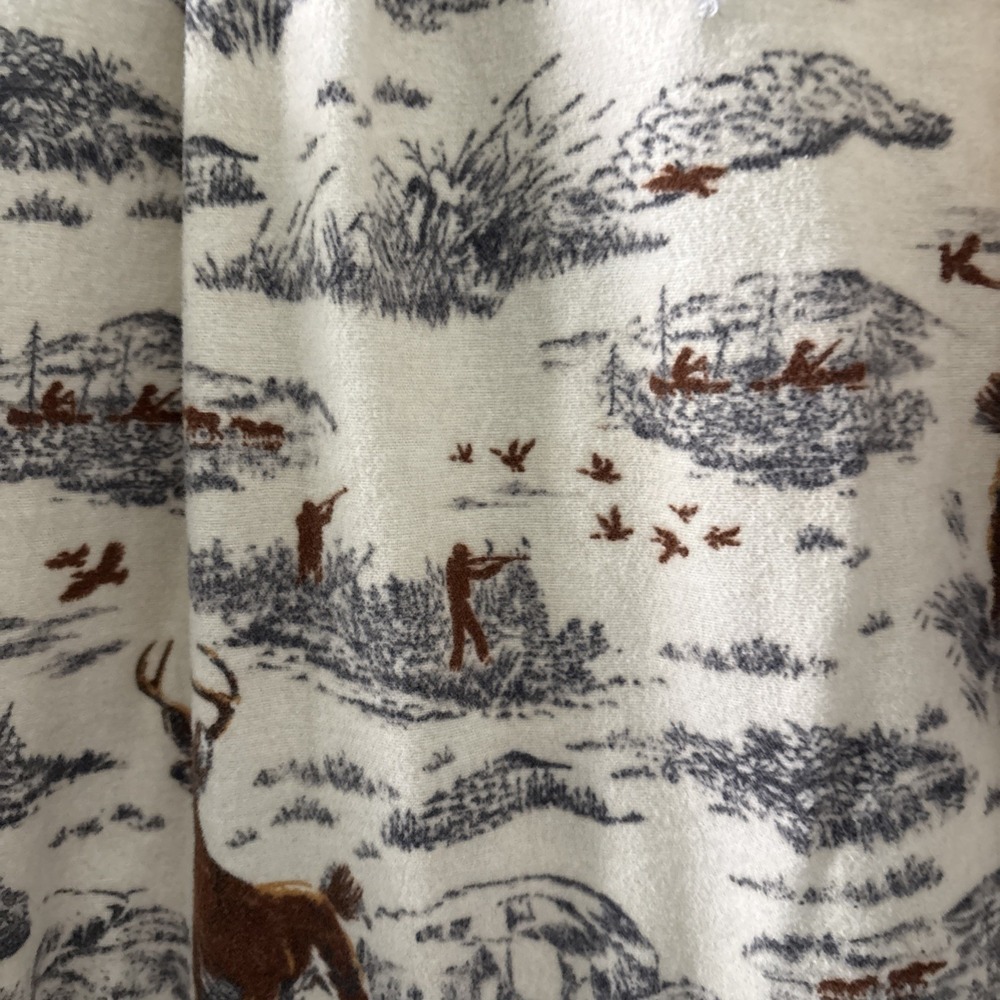 Woolrich Flannel Button Down Moccasin Deer And Pheasant Size M - Picture 6 of 8